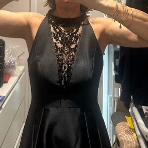 Adriana Pappell Black Gown